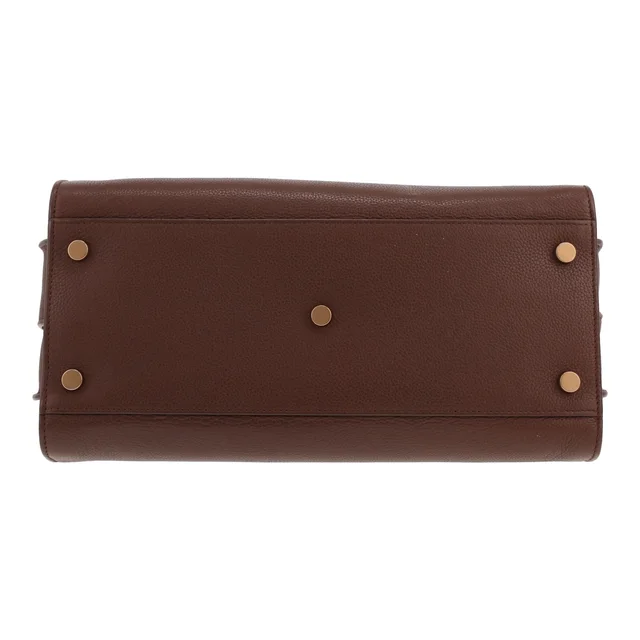 Saint Laurent handbag Brown leather day bag in Brown Leather from Collector Square, photo 3 of 6