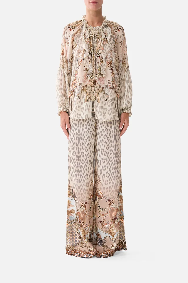Camilla eBoutique RAGLAN BLOUSE WITH FRONT RUFFLE ARANJUEZ ANIMALIA from CAMILLA, photo 1 of 1