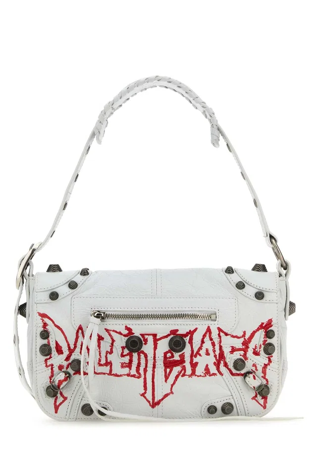 Balenciaga Le Cagole Xs Shoulder Bag — White in White Lambskin from HEWI