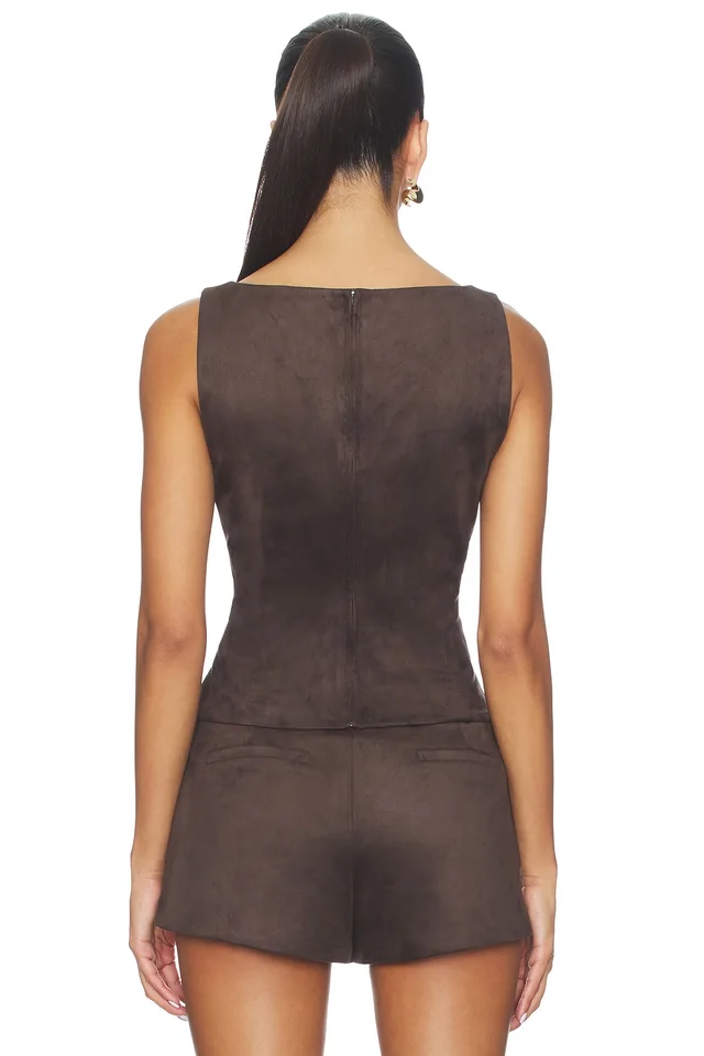 Tularosa Irene Top in Espresso Brown, photo 3 of 4 from REVOLVE (Canada)