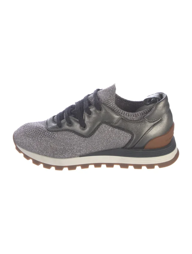 Brunello Cucinelli Athletic Sneakers in gray from The RealReal
