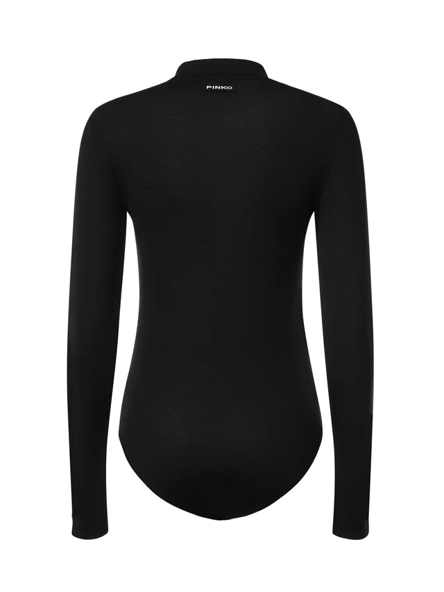 Pinko long-sleeve buttoned bodysuit, photo 2 of 7 from SENSER