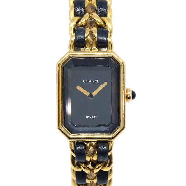 Chanel Premiere Watch Gold #L in Gold Leather from AMORE Vintage Tokyo