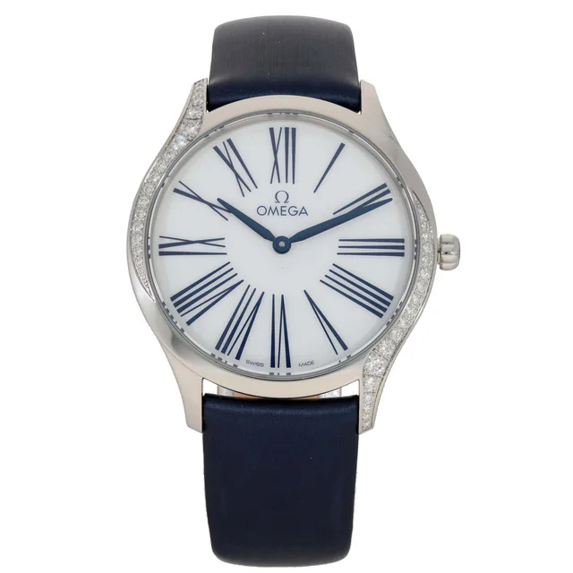 Omega De Ville Trésor 428.17.36.60.04.001 36mm Stainless Steel Watch in Leather from H&T