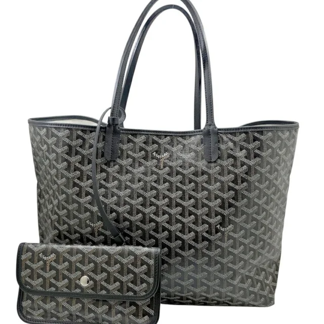 Goyard Saint Louis Pm Black Brown Tote Bag Shoulder Men's Women's Pvc Leather in black Leather from Poshmark