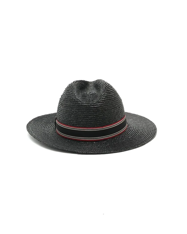 Saint Laurent Black Hat in Black Woven leather from A Retro Tale, photo 3 of 9