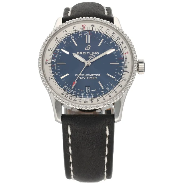 Breitling Navitimer A17325 38mm Stainless Steel Watch in Leather from H&T