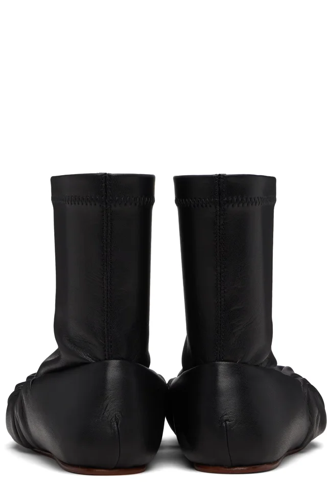 YUME YUME Black Ballerina Mid Boots, photo 2 of 5 from SSENSE