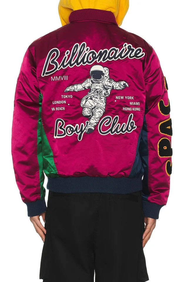 Billionaire Boys Club Space Suit Bomber Jacket in Rhododendron, photo 5 of 8 from REVOLVE (Canada)