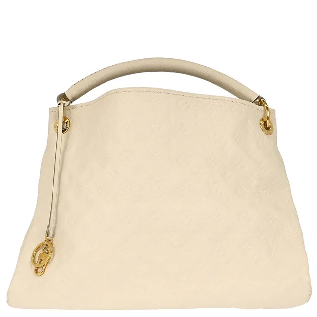 Louis Vuitton 2012 White Monogram Empreinte Artsy MM Handbag M93449 in White Leather from AMORE Vintage Tokyo