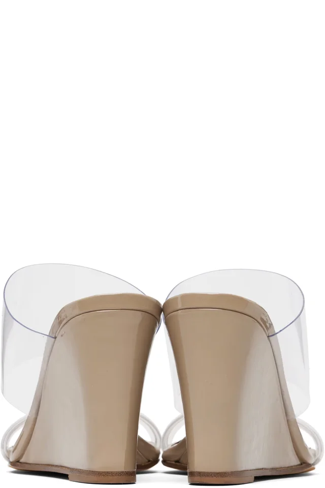 Maryam Nassir Zadeh Beige Olympia Wedge Heeled Sandals, photo 2 of 5 from SSENSE