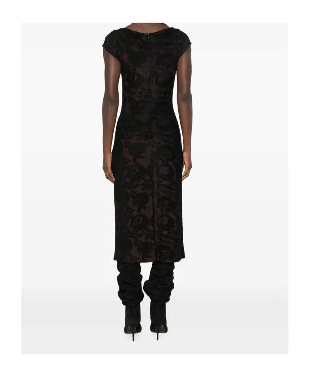 Etro paisley-patterned devoré midi dress, photo 4 of 5 from SENSER