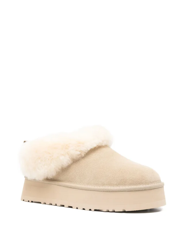 UGG shearling platform boots in Neutrals, photo 2 of 4 from FARFETCH