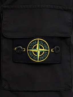 Stone Island Stretch cotton twill shirt in 97% Cotton, 3% Elastane, photo 5 of 5 from LUISAVIAROMA