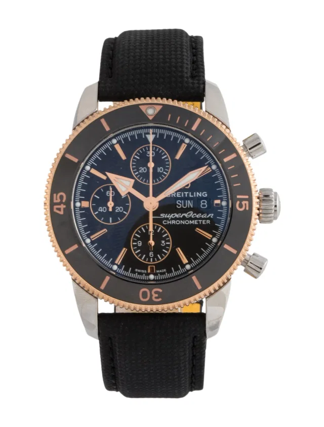 Breitling Superocean Heritage Chronograph 44 Watch in multicolor Leather from The RealReal