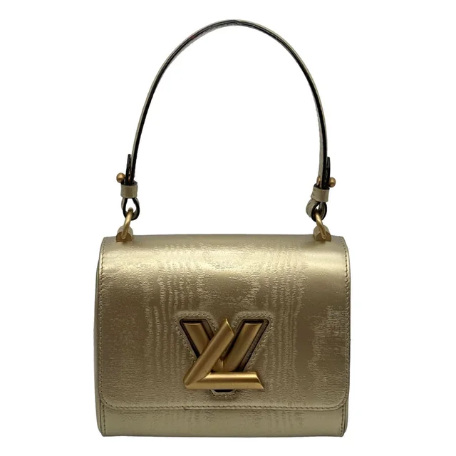 Louis Vuitton Twist PM Leather Satchel Bag Gold in Gold Leather from Dallas Designer Handbags