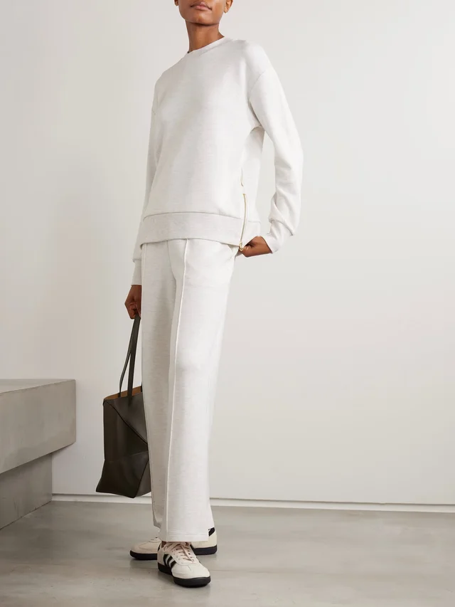 VARLEY Gabriella DoubleSoft® sweatshirt in White, photo 2 of 2 from NET-A-PORTER (Canada)
