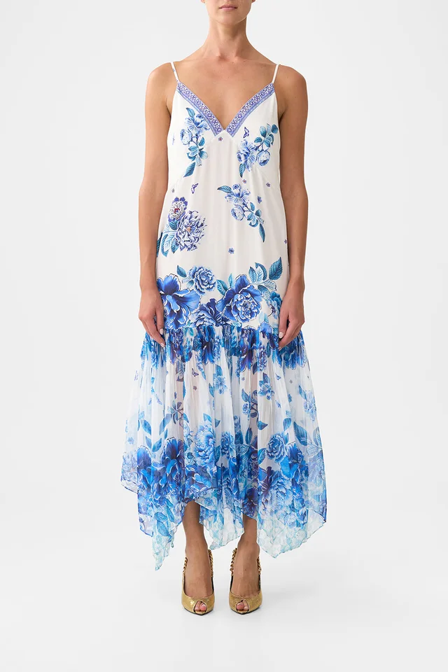 Camilla eBoutique MINIMAL SLIP WITH PLEATED CHIFFON SKIRT A CERAMIC GARDEN from CAMILLA, photo 1 of 1