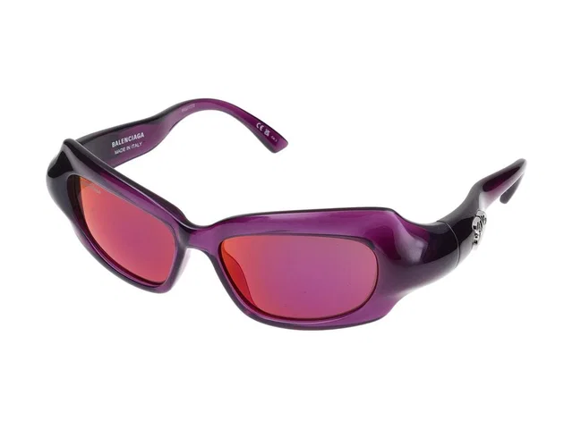 Balenciaga Bb0354s Injected Acetate Sunglasses — Violet in Purple from HEWI