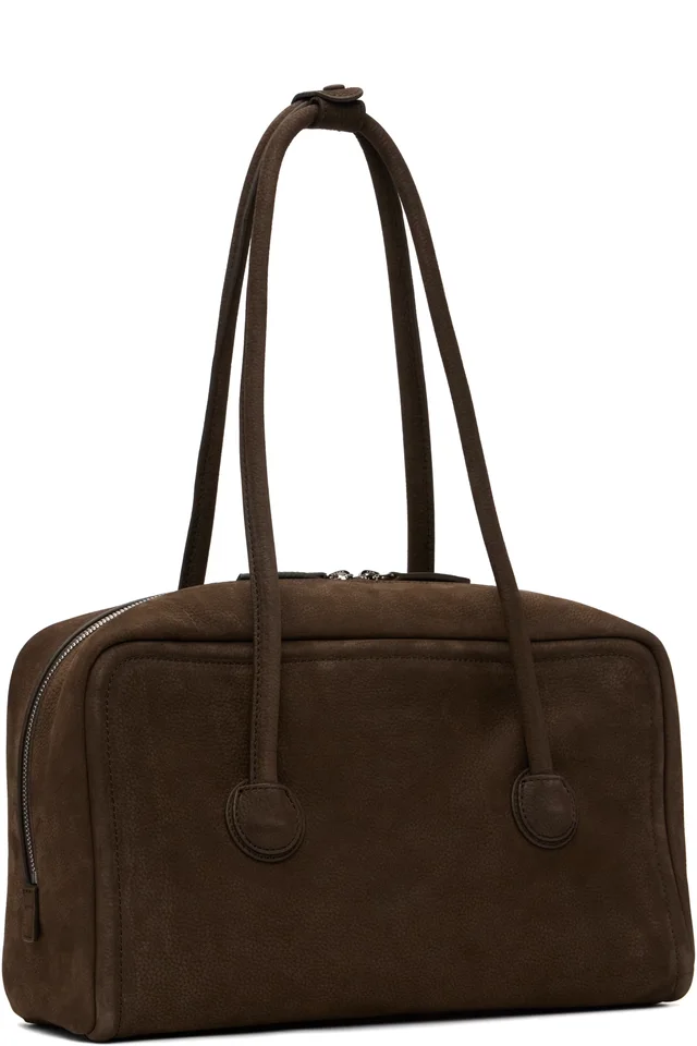 MARGESHERWOOD Brown Soft Boston Bag, photo 3 of 4 from SSENSE