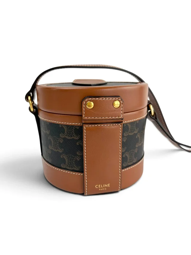 Celine Triomphe Medium Tambour Bag in Calfskin from Season 2 Consign, photo 3 of 8