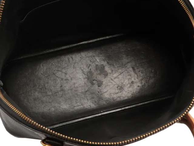 Hermès Vintage Black and Tan Ardennes Bolide 35 in Black Leather from Ann's Fabulous Finds, photo 9 of 10