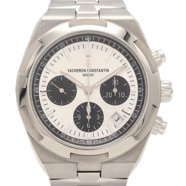 Vacheron Constantin Overseas Chronograph 5520V/210A-B686 Stainless Steel Automatic in Dial color: silver, black Case: stainless steel Bracelet: stainless steel from KOMEHYO