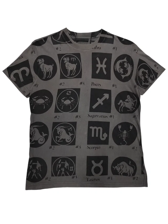 Prada Zodiac Art Graphic Tshirt in Grey, Men's (Size Medium) in gray from Grailed