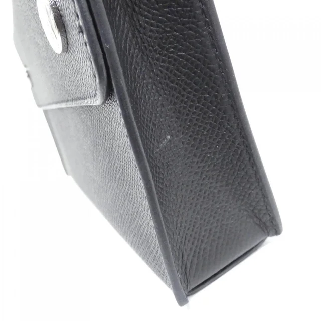 HERMES Snap 085291CK Wallet Bag in BLACK (Black) / PALLADIUM (SILVER) / Palladium (Silver) hardware EPSON from KOMEHYO, photo 4 of 7