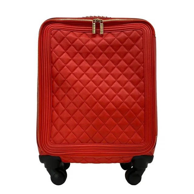 Chanel Travel Bag Boy Red in Red Caviar leather from The Reluxe
