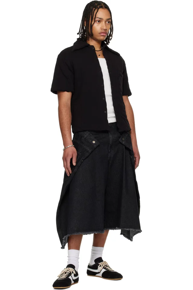 LU'U DAN Black Wadded Shift Shirt, photo 4 of 4 from SSENSE