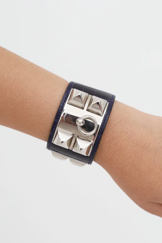Hermès Exotic Leather Collier De Chien Bracelet in Leather from VSP Consignment