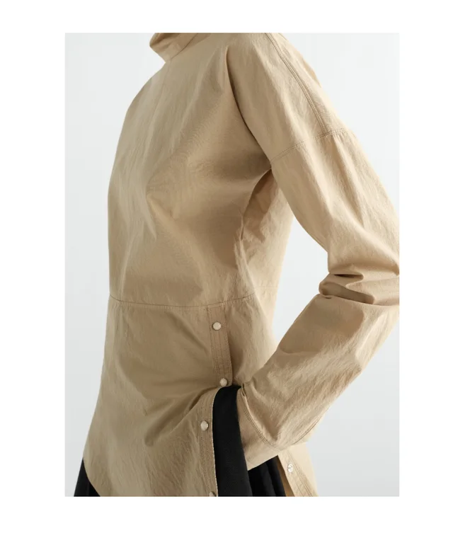 Lemaire press-stud bib top in cotton crepe from SENSER, photo 1 of 1