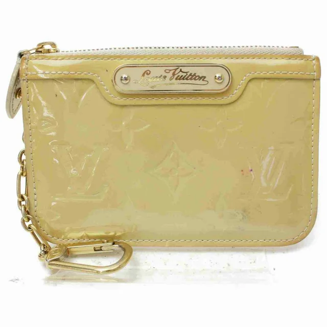 Louis Vuitton Beige Monogram Vernis Pochette Cles Coin Pouch Keychain in Beige from Bagriculture