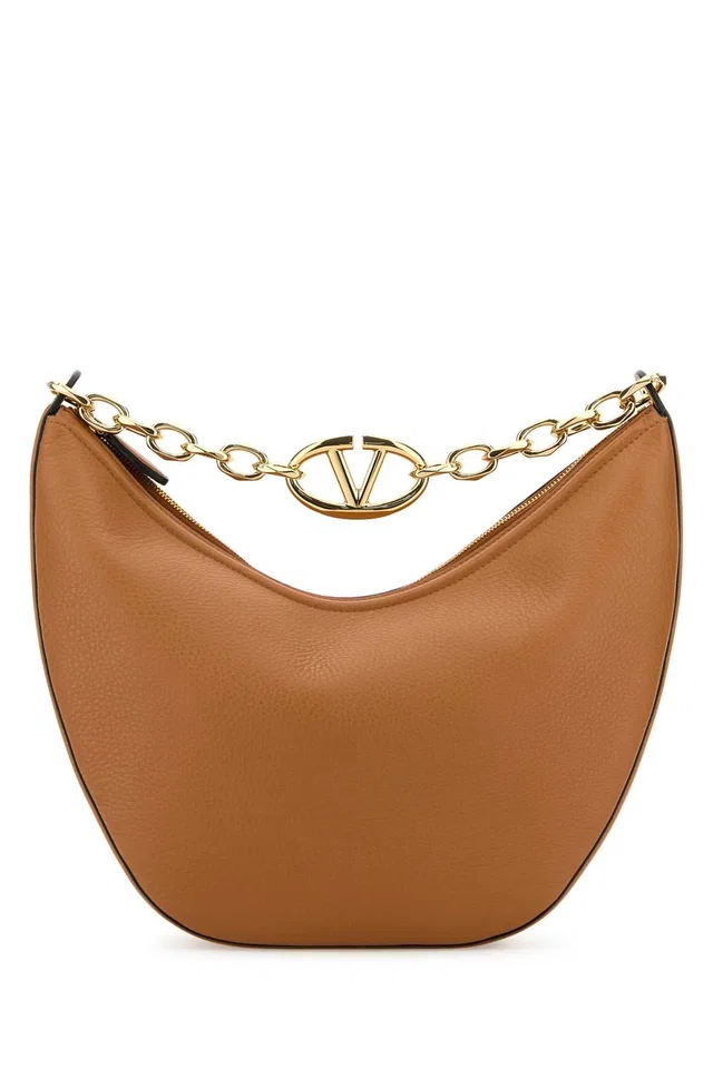 Valentino Garavani Hobo Bag — Beige in Beige Nappa leather from HEWI