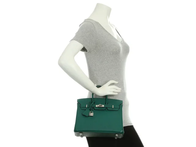 Hermès Malachite Epsom Birkin 25 in Epsom leather from Ann's Fabulous Finds, photo 11 of 11