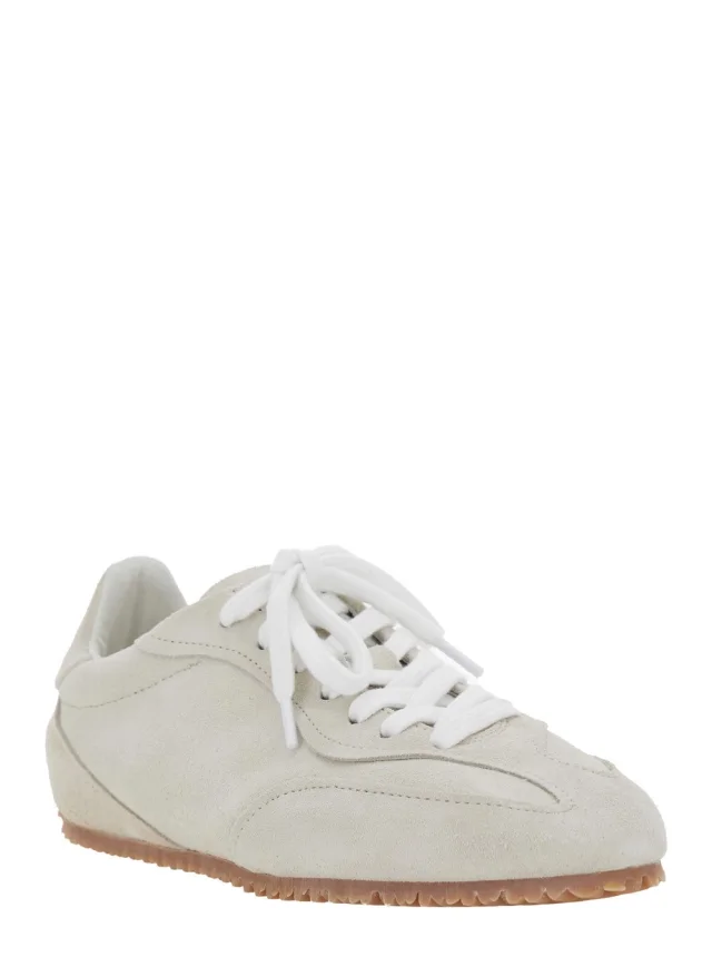 Axel arigato 'Daze Runner' Beige Sneaker with Logo on the Tongue and Grooved Sole in Suede Woman in Beige 100% Suede, photo 3 of 8 from Gaudenzi Boutique