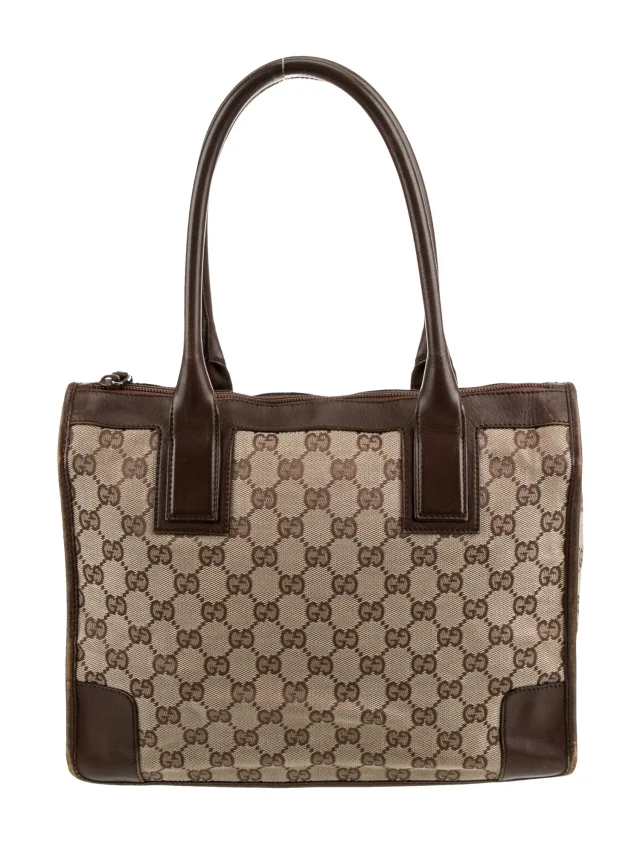 Gucci Top Handle Other bag in Brown Canvas from The RealReal