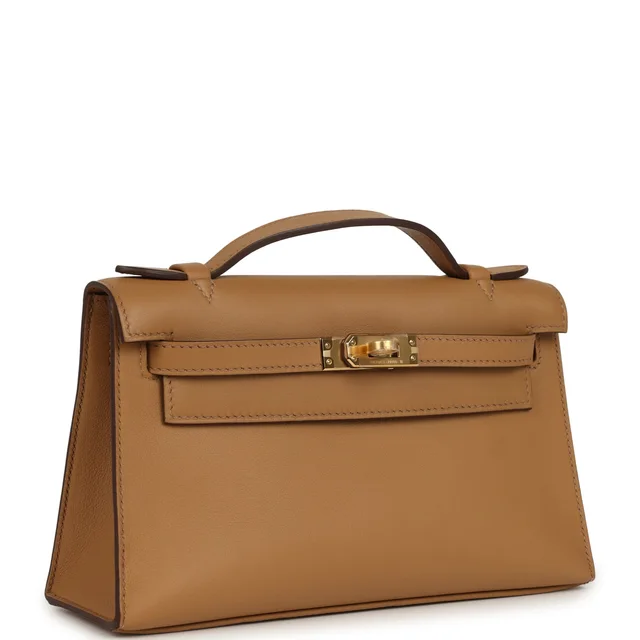 Hermès Kelly Pochette Biscuit Swift Gold Hardware in Swift leather from Madison Avenue Couture, photo 2 of 2