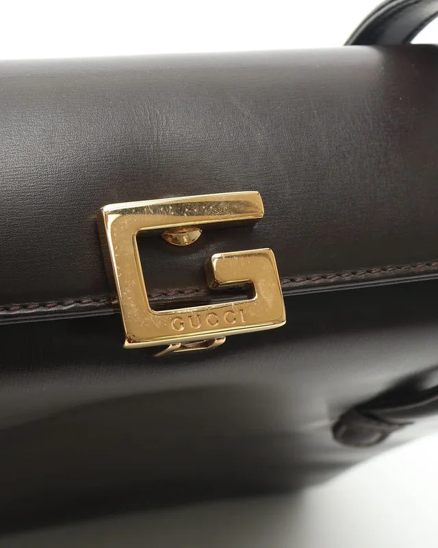Gucci GG Tote Bag in Leather from A Retro Tale, photo 7 of 14
