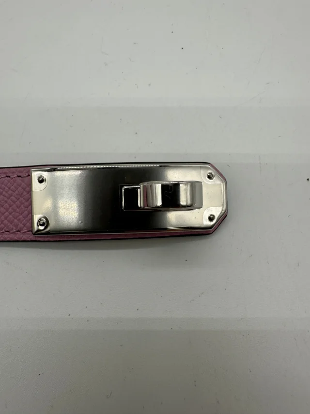 Hermès Kelly 18 Belt Mauve Sylvester Epsom Palladium Hardware in Epsom leather from Luxury Promise, photo 5 of 10