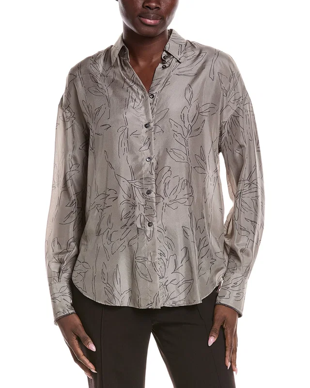 Brunello Cucinelli Silk-Blend Shirt, image 1 of 1 from Gilt