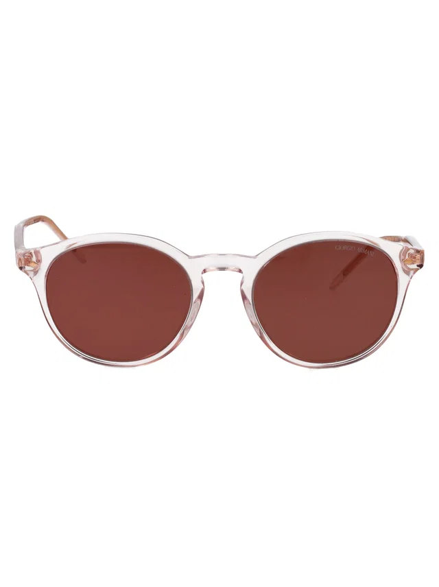 Giorgio Armani 0ar8211 Round Acetate Sunglasses — Pink in Pink from HEWI