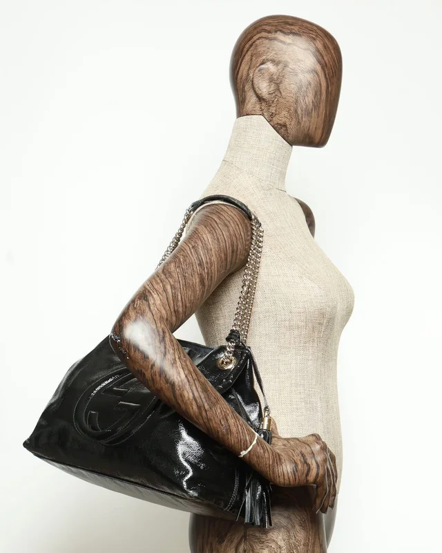 Gucci Patent Soho Chain Tote Bag in Patent leather from A Retro Tale, photo 15 of 15