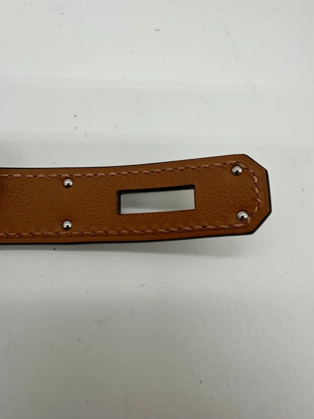 Hermès Kelly 18 Belt Mauve Sylvester Epsom Palladium Hardware in Epsom leather from Luxury Promise, photo 9 of 10