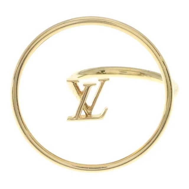 Bague LV Eclipse Logo Ring Gold in Gold from The Reluxe