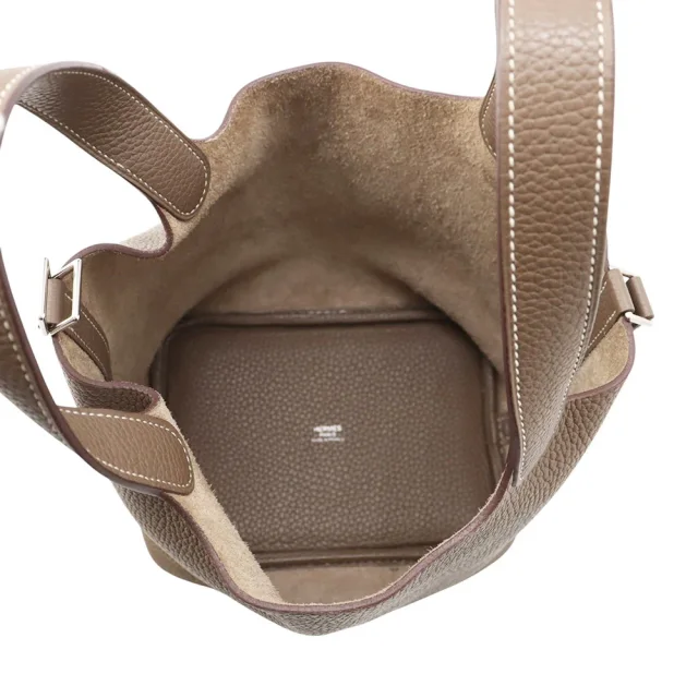 Hermès Picotin Lock Etoupe Taurillon Clemence Size PM in Taupe Clemence leather from GALLERY RARE, photo 5 of 12