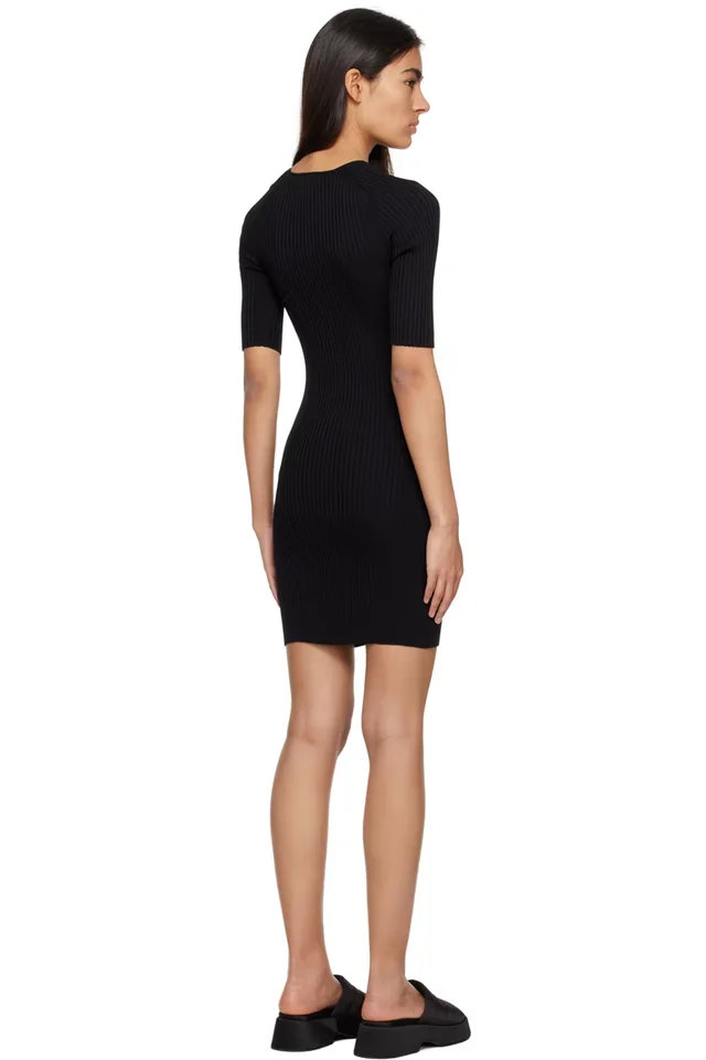 GANNI Black Cutout Minidress, photo 3 of 4 from SSENSE
