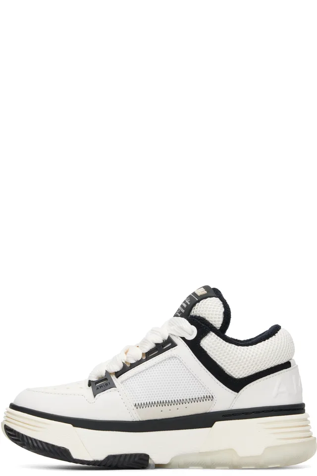 AMIRI White & Black MA-1 Sneakers, photo 3 of 5 from SSENSE