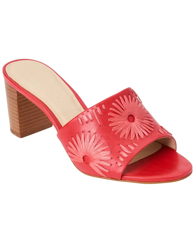 Jack Rogers Susie Raffia & Leather Sandal, image 1 of 1 from Rue La La